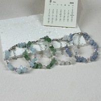 Bijoux tendance à la vente, accessoire tendance pour les vacances à la plage, bracelet en cristal et en pierre unique et polyvalent pour femmes.