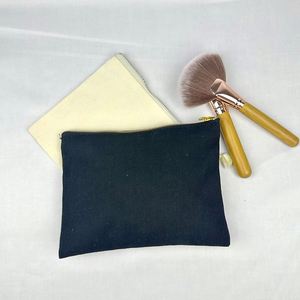 Bolsa de Almacenamiento de Algodón Ecológica de Nuevo Estilo, Bolsa de Maquillaje de Lona 100% Algodón, Bolsa de Lona de Algodón Negra con Cierre - Product Image 6