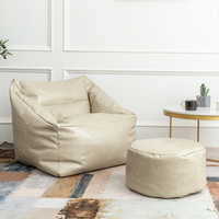 Décorations pour la maison pouf en cuir PU pouf citrouille pouf fauteuil inclinable fauteuil pouf d'extérieur robuste