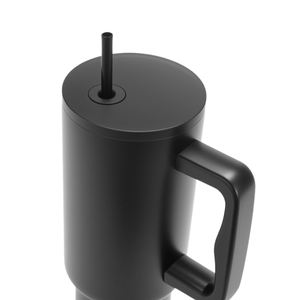 <span class=keywords><strong>Venta</strong></span> caliente regalo termo taza precio de <span class=keywords><strong>compra</strong></span> a granel acero inoxidable 304 aislamiento impresión personalizada tapa de paja 40oz vaso con mango lateral - Product Image 2