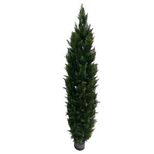 Arbre artificiel de 3 pieds, 4 pieds, 5 pieds, arbres artificiels en cèdre, arbustes résistants aux UV, faux arbustes en pot pour la décoration intérieure et extérieure - Product Image 3
