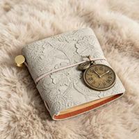 Mini-agendas de poche, carnets de notes, journaux en cuir personnalisés pour l'université, vente en gros, PU A5, papier sans bois de haute qualité, portable, soyeux