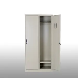 Singapore Metal furniture metal Closet cabinet 2 doors for gym steel commercial clothes storage locker