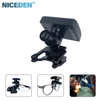 Lámpara LED Dental Portátil NICEDEN de 5W con Clip, Enfoque Ajustable, Ángulo Regulable, Lupas Dentales para Exámenes Clínicos Orales y Cirugía