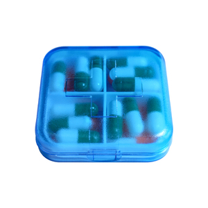กล่องยาพลาสติกขนาดเล็กแบบพกพาสำหรับจัดเก็บยาประจำวัน ไม่ทำร้ายมือ - Product Image 4