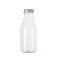 Bouteille à boire en plastique pour yaourt 350 ml, bouteille en PET de qualité alimentaire avec bouchon à vis