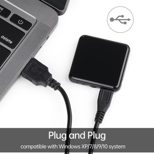 Grabadora de Voz Digital Mini de Larga Duración, Formato WAV, Conectividad USB para Reuniones de Negocios, Reducción de Ruido, Dispositivo de Escucha - Product Image 6