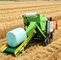 Machine d'emballage de foin et de ensilage de maïs à moteur diesel à prix abordable pour les fermes