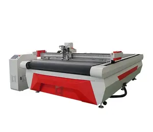 automatic soft clothes umbrella fabric pattern cutting machine Oscillating Knife Cutting of the coated grid