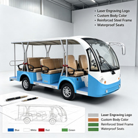 Voiture électrique utilitaire personnalisable et durable, grande capacité, navette de transfert pour hôtel