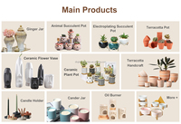 Vases en céramique de style nordique personnalisés et magnifiques, en porcelaine, creux, pour compositions de fleurs séchées, en forme de beignets, pour centre de table