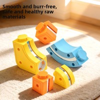 Ensemble de blocs de construction magnétiques assemblés avec voie de train 3D, train électrique anti-gravité DIT, jouet éducatif pour enfants