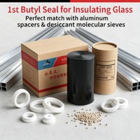 Sealant Karet Sintetis Butyl Tahan Suhu Tinggi dengan Daya Rekat Unggul untuk Konstruksi dan Penyegelan Kaca Isolasi 7KG/Kolom