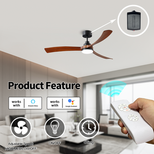 Kit de Control Remoto Inalámbrico Universal para Ventilador de Techo Inteligente con Wi-Fi, Alcance de 30 m, Compatible con Alexa y <span class=keywords><strong>Google</strong></span> Home-JF-018-WIFI - Product Image 2