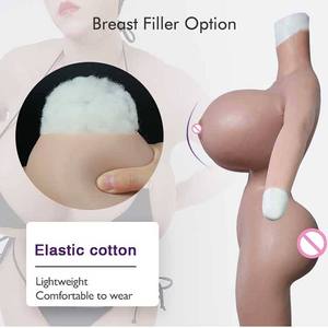Copa <span class=keywords><strong>X</strong></span>/S travesti trajes de cuerpo completo de silicona pechos gigantes para hombre a mujer Sissy transgénero travesti Ladyboy Cosplay - Product Image 5