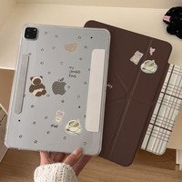 Coque de protection plate pour iPad Pro, modèle Dim Sum Bear coréen, Mini6Y pliable, Air11, 29x25mm, aspiration latérale, 10 générations, modèle Fy 9518