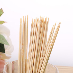 Bán Chạy Nhất Xách Tay BBQ Công Cụ Thiết Lập 25Cm Dài Trái Cây Gậy Với Biểu Tượng Tùy Chỉnh Nướng Tre Xiên Gỗ Xử Lý Nhỏ Đóng Gói Túi - Product Image 5