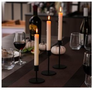 3 Set or 6 Set Short <b>Black</b> Halloween <b>Candlestick</b> <b>Holders</b> Iron Taper Candle <b>Holders</b> for <b>Candlestick</b> Candles - Product Image 6