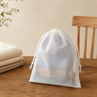 Sac à cordon personnalisé en non-tissé, écologique, recyclable, anti-poussière, solution de rangement pour vêtements, chaussures, jouets, emballage
