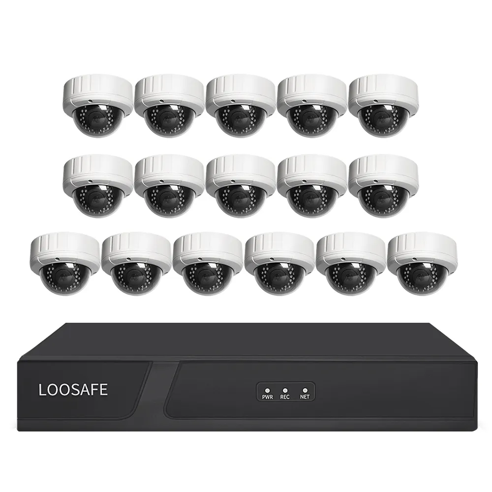 Sistema de cámaras de seguridad POE de 5MP, 16 canales, exterior, impermeable, Ip, CCTV, grabación de Audio, H.265, NVR, Kit, P2P, juego de videovigilancia