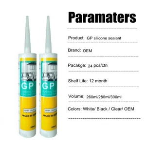 High Quality 320ml General Purpose Germany Market Glass Silicone Bottle Sealing Mending Transparent Silicone Sealant