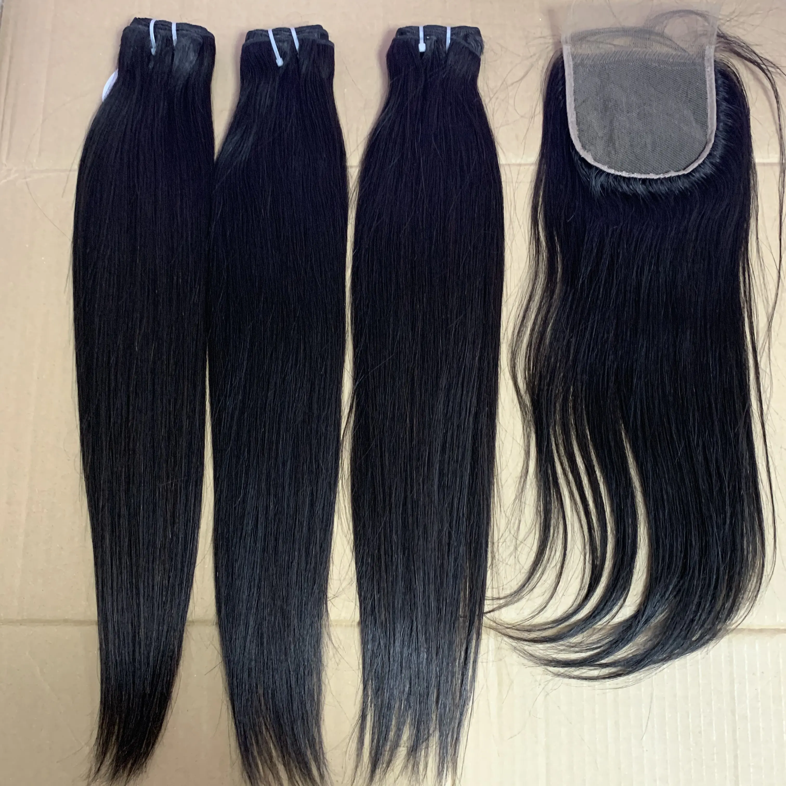 Оптовая продажа, класс 10A, прямые необработанные волосы, оптовая продажа, бразильские человеческие волосы, парики, уток