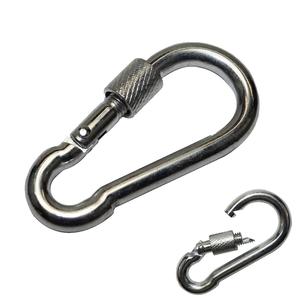 BT-245S Din 5299 formu D 8cm galvanizli vidalı kanca kilit çelik karabina endüstriyel kancalar - Product Image 2
