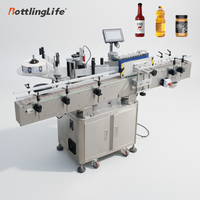Machine d'étiquetage de bouteilles en plastique de 500 ml pour sauces piquantes, beurre, eau et huile de cuisson de haute qualité