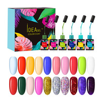 Ensemble de vernis à ongles en gel UV RTS, 6 couleurs, 15 g par flacon, coffret cadeau, teintes pour toutes les saisons, pour salon de manucure professionnel, vente en gros