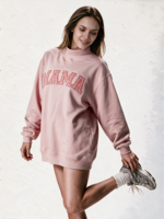 Sweat-shirt à col montant pour femme avec logo brodé personnalisé, longueur allongée, tenue décontractée printemps-automne