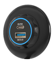 Chargeur de voiture à charge rapide QC3.0 12V-24V, prise USB automobile modifiée 3.1A, adapté aux autocars et aux camping-cars