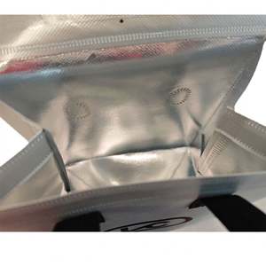 Bolsa Térmica Reutilizable de Alta Calidad, Plateada, No Tejida, para Entrega de Alimentos y Bebidas, Bolsa de Almuerzo Aislada con Logotipo Personalizado - Product Image 6