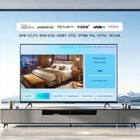 Téléviseur intelligent Android 4K personnalisable OEM avec écran de 32, 43, 50, 55, 60, 65, 75, 85, 100, 110 pouces, TV normale, TV pour hôtel, TV 3D