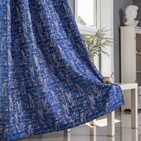 Rideau de fenêtre léger et respirant en microfibre 100% polyester, tissé uni, teint, pour salon, largeur 110 pouces, 179 g/m²