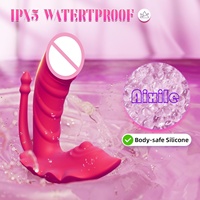 Tragbarer Vibrator G-Punkt Analplug Dildo mit APP-Fernbedienung 9 Vibrationsmodi Weibliche Mini-Vibrationsunterwäsche Erotikspielzeug für Erwachsene