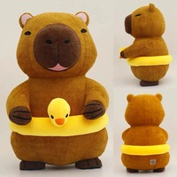 Costume de mascotte de capybara gonflable en peluche pour adulte, cosplay, fête
