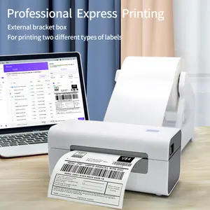 Harga Pabrik Pengiriman Desktop Portabel Mesin Printer Waybill 4X6 Gulungan Stiker Thermal Transfer Barcode Label Printer