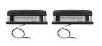 Nouvelle lumière de plaque d'immatriculation arrière universelle pour voiture à LED, 6 LED, camion, SUV, remorque, lampe de numéro, blanche, accessoires automobiles, Hilmo LED-64
