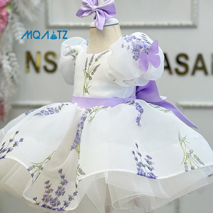 MQATZ Nuovo Arrivo ODM Abito da Principessa in Raso <span class=keywords><strong>per</strong></span> Bambine con Ricami <span class=keywords><strong>per</strong></span> Feste di Compleanno e Festività L3013XZ - Product Image 1