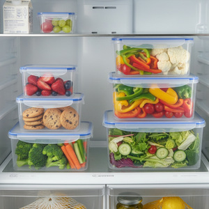 Food <b>Storage</b> Container Rectangle Transparent PP Airtight Microwave Safe For Fruit Vegetable <b>Camping</b> Lunch <b>Box</b> - Product Image 2