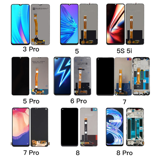 MF Wholesale Mobile Phone LCD for OPPO Realme X3 3 5 Pro C20 3i 8i 5g Narzo 20 30 10A 20A 30A 50A 50i Prime Lcd Display