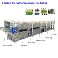 Machine de pasteurisation et de stérilisation pour bocaux en verre, conserves, légumes, tunnels de pasteurisation, boissons gazeuses, jus de fruits et viande