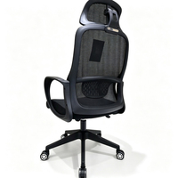 Chaise de bureau ergonomique confortable au design haut de gamme, réglable en hauteur, chaise de direction en maille pour ordinateur