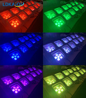 6x18w 6in1 RGBWAUV sans fil wifi led batterie par lumière led en gros plus récent éclairage de scène dj équipement