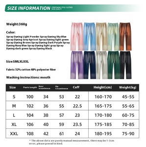 2025 Nam Mùa Thu/Mùa Đông mặc mới 360g phun thuốc nhuộm cũ <span class=keywords><strong>crewneck</strong></span> mài mòn giặt quần nước đặt Dệt Kim Nam mặc - Product Image 5