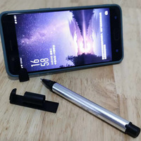 Stylo multifonction avec stylet, clé USB, support de téléphone, effaceur de poussière pour écran tactile, et personnalisation de logo GRATUITE