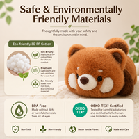 Repose-poignet en peluche panda mignon, coussin de souris, compagnon de bureau, peluches personnalisées pour soulager le stress des employés de bureau