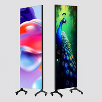 Écran d'affichage LED sur pied, série P1.25 G-T5, 4 faces, pour publicité intérieure, signalétique numérique