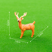 Adorable figurine de cerf en résine pour micro-aménagement, ornements de pot de plantes succulentes, décorations de poupées, artisanat en résine