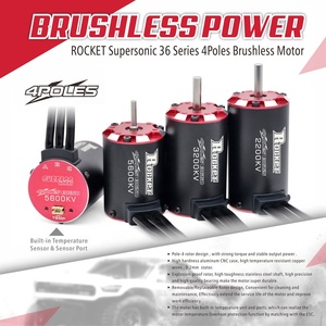 Moteur sans balais <span class=keywords><strong>Rocket</strong></span> <span class=keywords><strong>V2</strong></span> 3650 3660 3665 3670 3674 RC Moteur étanche pour 1/8 1/10 1/12 RC Car Racing Truck Traxxas - Product Image 2